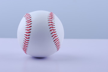 A professional baseball isolated on white