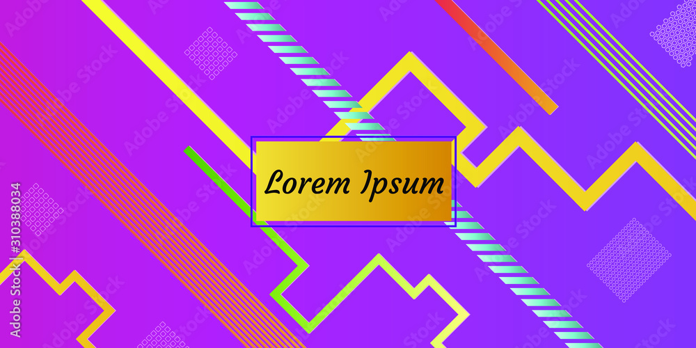 Poster abstract modern background. geometric shapes and lines. colorful gradient vector texture