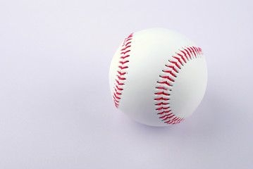 A professional baseball isolated on white