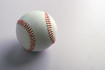 A professional baseball isolated on white