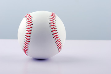 A professional baseball isolated on white