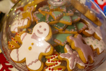 Obraz premium Christmas ginger honey cookies