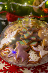 Fototapeta na wymiar Christmas ginger honey cookies