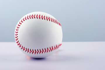 A professional baseball isolated on white