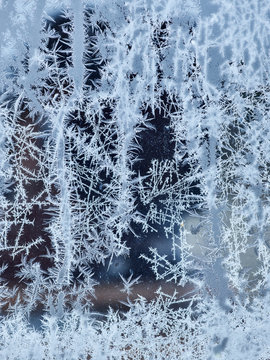 Frost on glass