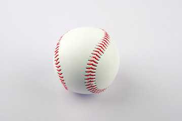 A professional baseball isolated on white.