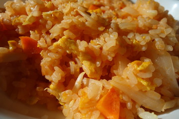 ケチャップライスのテクスチャ