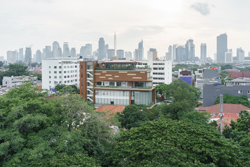 Fototapeta premium Cityscape view of Jakarta