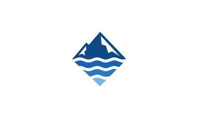 mountain adventure travel outdoor vector symbol icon