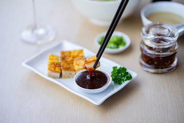 Fresh chinese noodle simply setup