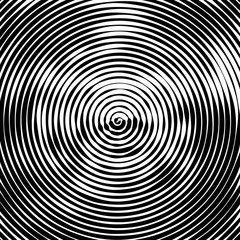 Abstract background. Vector illustration of psychedelic spiral with radial rays. Twisted comic effect. Vortex backgrounds. Hypnotic spiral