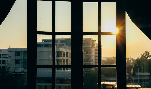 morning sunlight light ray through window