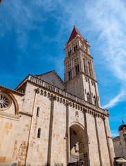 Fototapeta na wymiar Cathedral of St. Lawrence in Trogir on the Adriatic Coast, Croatia