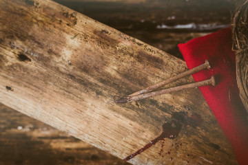 Crucifixion tools ,Easter concept