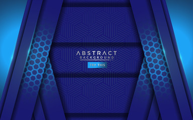 Modern blue abstract background with futuristic style design