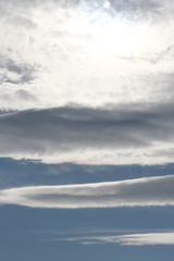Obraz premium 冬空の雲
