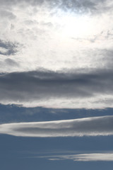 Fototapeta na wymiar 冬空の雲