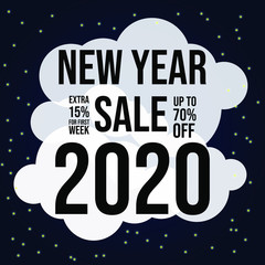 New year sale banner