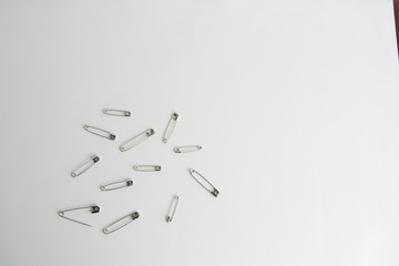 sewing pin on white background