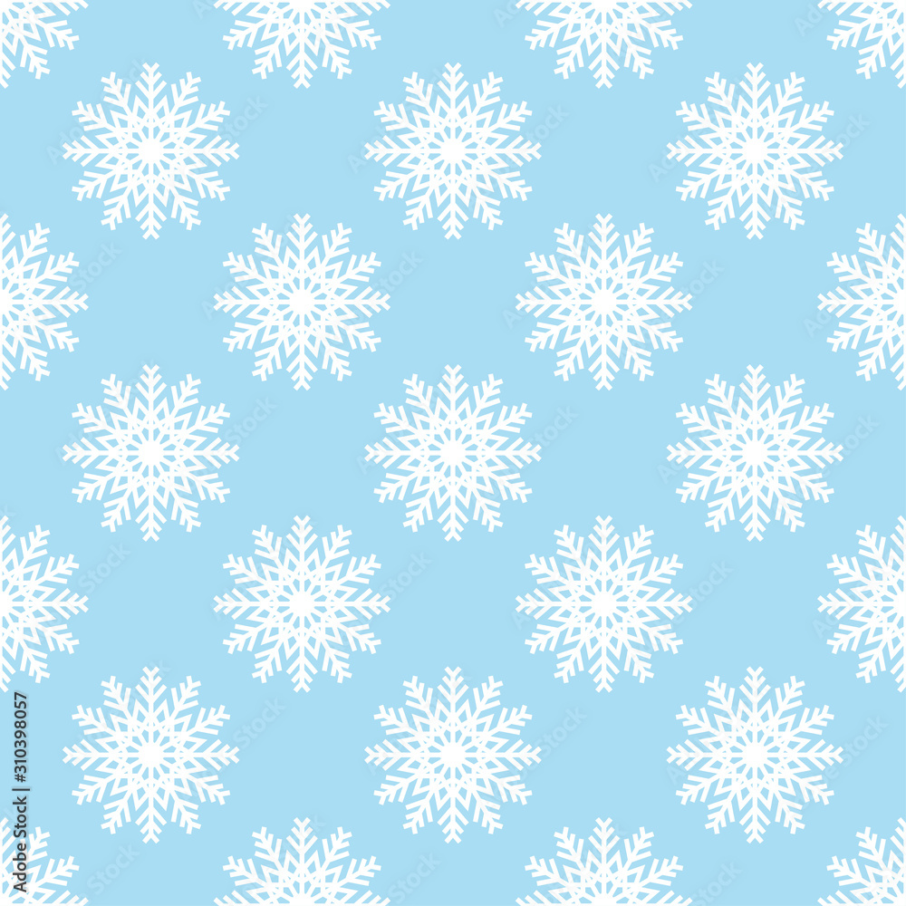 Poster design snowflake seamless pattern background