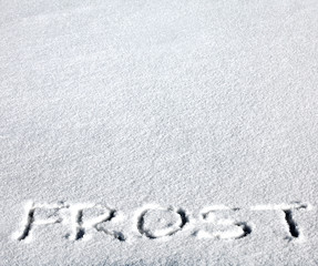 Frost on the Snow