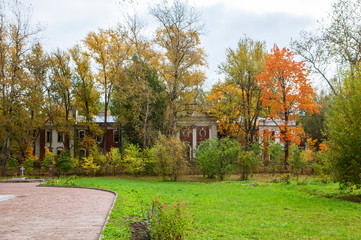 Barracks of the Life Guards of the Consolidated Cossack Regiment and the Life Guards of the 5th Cavalry Battery. Pavlovsk. St. Petersburg. Russia