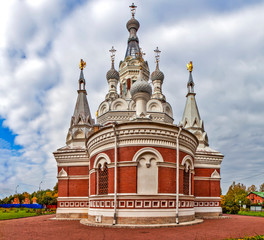 Fototapeta na wymiar Church of St. Nicholas the Wonderworker. Pavlovsk. St. Petersburg. Russia