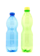 Photo of empty plastic bottles, plastic trash