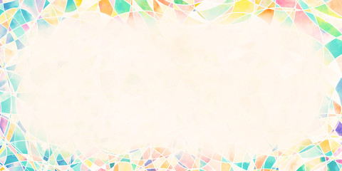 Fototapeta na wymiar Colorful abstract art frame background.