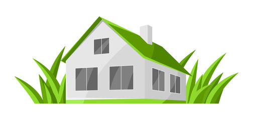 Green house concept illustration.