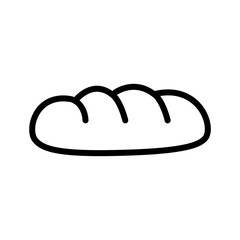 Bread Icon Vector Simple Design