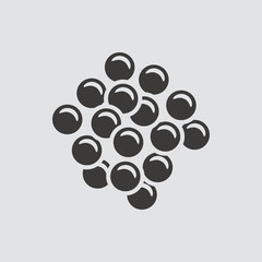 Bubble icon isolated of flat style. Vector illustration.