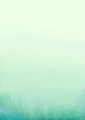 Vertical paint brush gradient green blank paper background