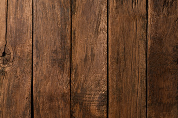 Vintage wooden background with copyspace. Top view