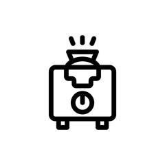 Air moisturiser icon vector. A thin line sign. Isolated contour symbol illustration