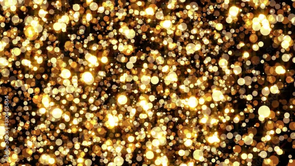 Poster festive background with animated particles.