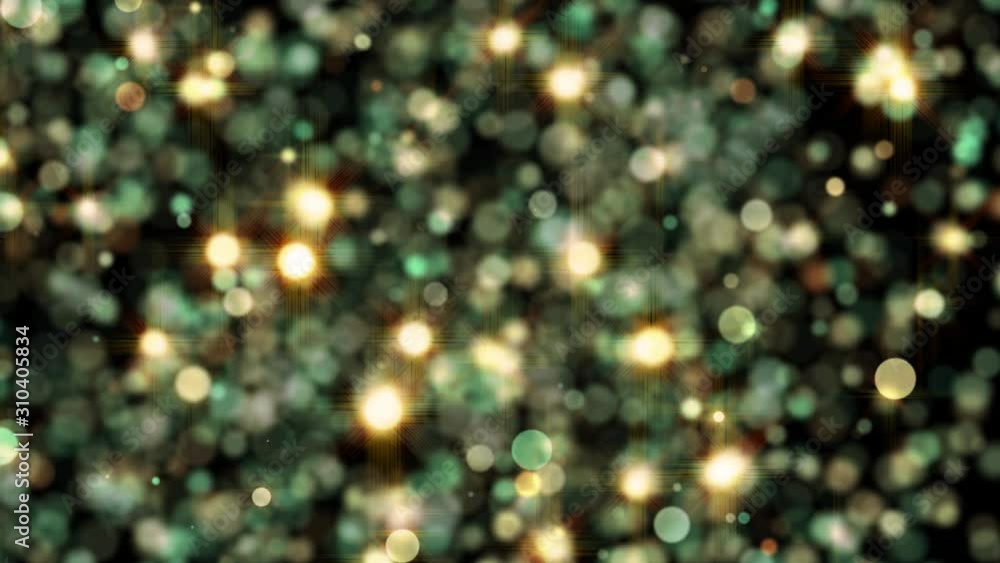 Poster festive background with animated particles.