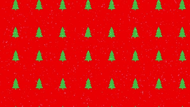 Christmas tree glitter lights seamless pattern
