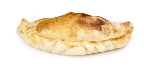 Portion of Empanadas isolated on white background (selective focus)