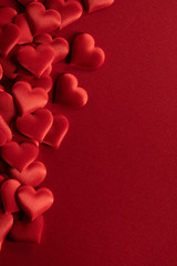 Obraz na płótnie Canvas Valentines day hearts frame