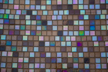 Fototapeta premium abstract stained mosaic colorful glass on the floors .