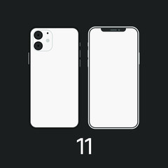 Smartphone vector icon, Mobile illustration.