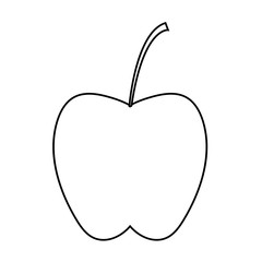 Isolated apple fruit vector design