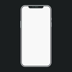 Smartphone vector icon, Mobile illustration.