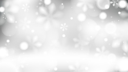 Winter background with snowflakes