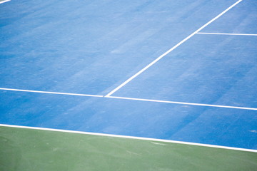 tennis court floor blue and green color.