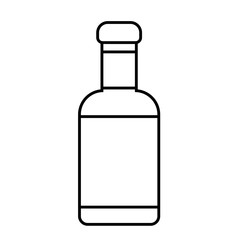Isolated wine bottle vector design