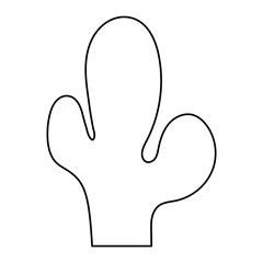 Isolated cactus plant vector design