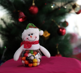 Merry christmas & happy new year postcard.