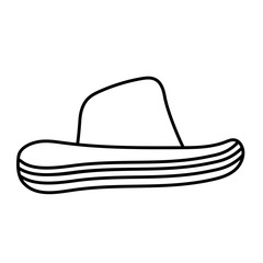 Isolated mexican hat vector design